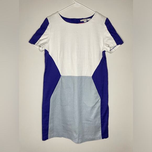 Boden Pippa Textured Colorblock Tunic Sheath Dress Size 10R - Picture 3 of 8